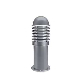 CALEO 1 - Borne Ext. IP44 IK07, gris, E27 100W max., lampe non incl., haut.42cm|Aric-ARI1793
