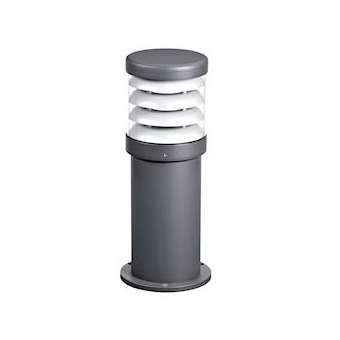 POLO - Borne Ext. IP65 IK07, graphite, E27 70W max., lampe non incl., haut.35cm|Aric-ARI3125