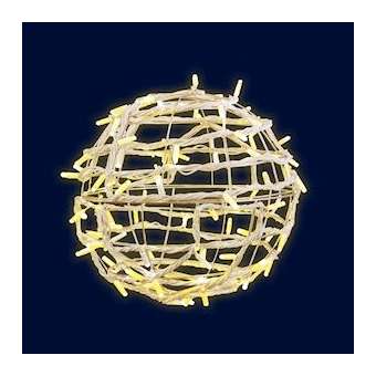 SATURN - Sphère ø40cm - 100LED Blc chd pétillant - 230V|Festilight-FEH98604-AWP9-Z