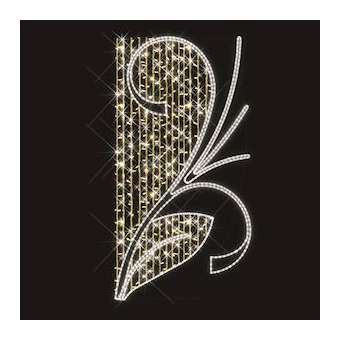 CLUSTER - Motif - H2m x L1m - LED blanc chaud pétillant 230V|Festilight-FEH43232LED-0P9