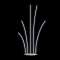 FONTANA - 1/4 Fontaine - H3,5m LED blanc froid - Néon - 230V