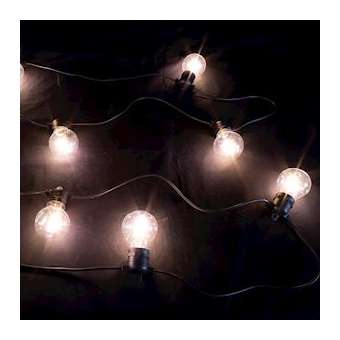 GUINGUETTE -Guirlande filament L4,5m- 10LED Blanc chaud- 230V|Festilight-FEH50358-B9