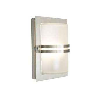 BASEL inox DETECTEUR pour lampes LED E27 IP54 verrerie givrée|Norlys-NOSMD661ST