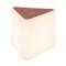 KENGA 45, luminaire mobile extérieur, blanc/bois, E27, 24W max, IP54