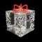 HONORÉ-Cadeau 3D- H1,12 x L0.89m LED blanc froid /rouge - pétillant -230V