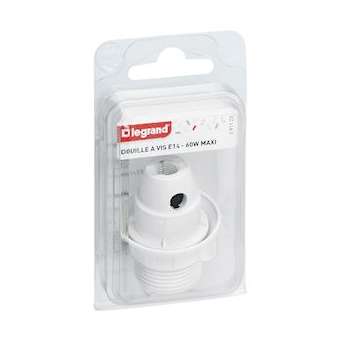 Douille pour ampoule E14 - polyamide blanc|Legrand-LEG091123