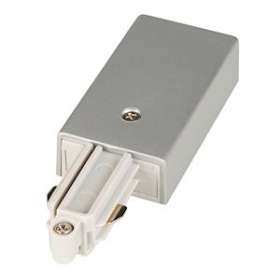 Alimentation pour rail 1 allumage 16A max, gris, terre gauche|SLV-DC5143032