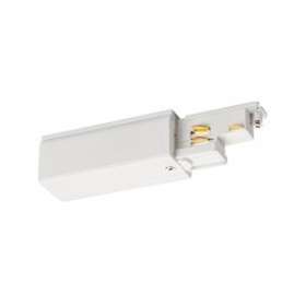 S-TRACK DALI, Alimentation, terre droite, blanc|SLV-DC51002639