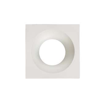 Collerette LED'UP UNIVERSAL ESTHET carrée blanc mat fixe|Europole-POL5760