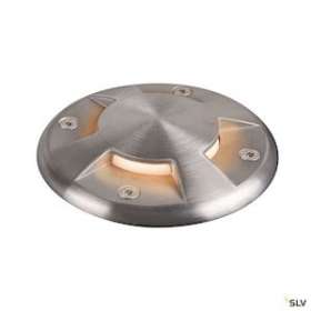 SMALL PLOT, encastré de sol extérieur, cache, 4 fenêtres, inox, inox 316|SLV-DC51006175