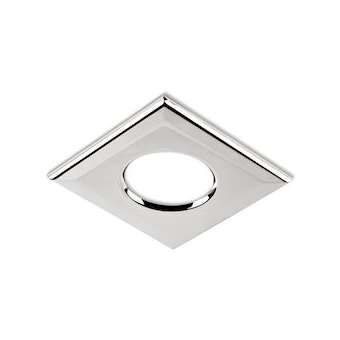Collerette carrée chrome pour les encastrés de plafond H2|Collingwood-SLHSQB360CR