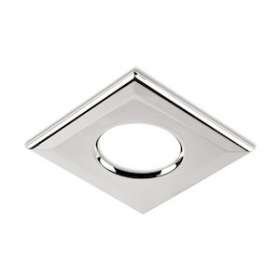 Collerette carrée chrome pour les encastrés de plafond H2|Collingwood-SLHSQB360CR