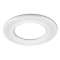Collerette ronde blanc brillant pour les encastrés de plafond H4
