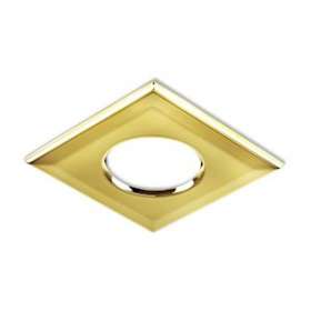 Collerette carrée dorée pour les encastrés de plafond H2|Collingwood-SLHSQB360PG