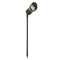 SL040, piquet de jardin, 7W, en aluminium anodisé, noir, 38', 3000K, IP65