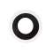 Collerette LED'UP UNIVERSAL ESTHET+ ASYM ronde blanc mat/noir mat fixe