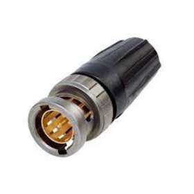 Fiche BNC bayonette UHD pour KX6 avec manchon noir|Neutrik-NEKNBNC75BLP7X