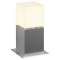SQUARE POLE 30, borne extérieure, inox, E27, 20W max, IP44, inox 304
