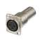Traversee de panneau serie D embase XLR femelle-f