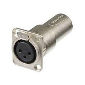 Traversee de panneau serie D embase XLR femelle-f|Neutrik-NEKNA3FDM