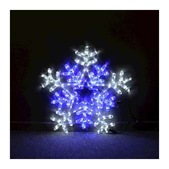 ALGOL - Motif étoile - ø61cm 216LED Blanc/Bleu Animé -230V|Festilight-FEH40531-03
