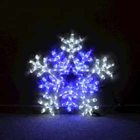 ALGOL - Motif étoile - ø61cm 216LED Blanc/Bleu Animé -230V|Festilight-FEH40531-03