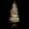 SPRAY- Sapin spray argent H1,50m- 320LED Blanc chaud pétillant