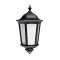 LIZIO/S - Appl. Mur Ext. IP44 IK08, noir, E27 100W max., lpe non incl, a/sensor