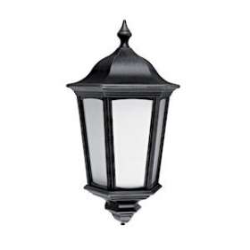 LIZIO/S - Appl. Mur Ext. IP44 IK08, noir, E27 100W max., lpe non incl, a/sensor|Aric-ARI1949
