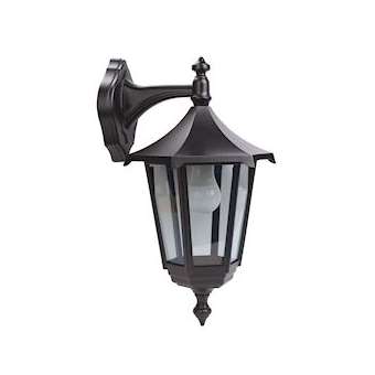 MONACO - Appl. Mur Ext. (haut) IP43 IK02, noir, E27 100W max., lampe non incl.|Aric-ARI3036