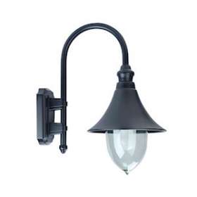 LAMPARO - Applique Mur Ext. IP44 IK07, noir, E27 100W max., lampe non incl.|Aric-ARI3081