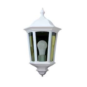 LIZIO - Applique Mur Ext. IP44 IK08, blanc, E27 100W max., lampe non incl.|Aric-ARI1931