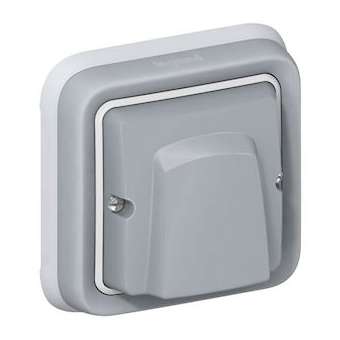 Sortie de câbles étanche avec serre-câble Plexo complet IP55 encastré - gris|Legrand-LEG069848