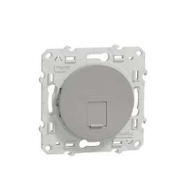Odace, prise RJ45 Alu, grade 3 (multimédia) cat. 6 STP, à vis|Schneider Electric-SCHS530476