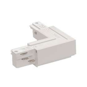 EUTRAC connecteur 90DEG, terre extérieure, blanc RAL 9016|SLV-DC51001520