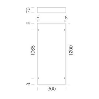 Acc. 595 Cadre Sailli 1200X300 Pour Rodi|Disano-ZON99803600
