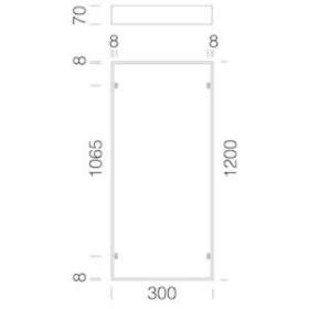 Acc. 595 Cadre Sailli 1200X300 Pour Rodi|Disano-ZON99803600