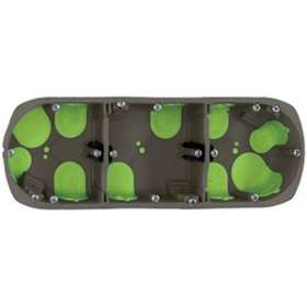 Boîte multiposte d'appareillage R'Box D 67 mm entraxe 71 mm 3 postes 40 mm|Bizline-BIZ500340