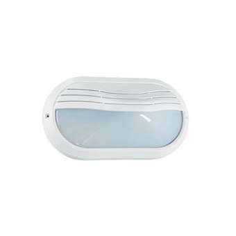 OVO 270TP - Hublot Ext. IP65 IK10, ovale, blanc, E27 40W max., lpe non incl.|Aric-ARI2202