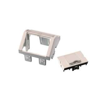 Face avant 45x45 inclinée 1 ports Snap-in (vide) a|Nexans Cabling Solutions-NCSN423520