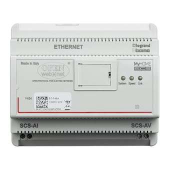 Serveur web audio/vidéo - pour pilotage de l'installation MyHOME BUS à distance|Bticino-TICF454