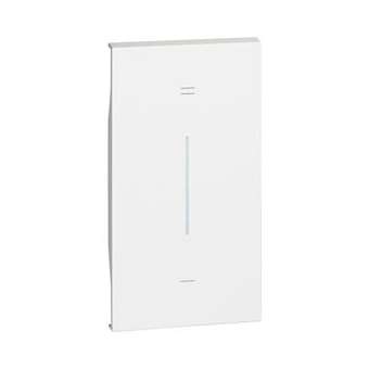 Enjoliveur Living Now avec marquage +/- MyHOME_Up 2 modules - blanc|Bticino-TICBTKW19MH2