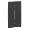 Enjoliveur Living Now avec marquage ON/OFF MyHOME_Up 2 modules - noir|Bticino-TICBTKG01MH2AG