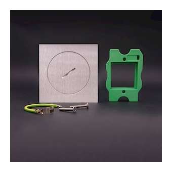 Couvercle inox vide pour 1 module 45x45mm - à combiner avec boitier BFB160|Xeta premium-XETBFC100-2