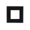 Cadre verre noir pour module bluetooth mural|Xeta premium-XET19155