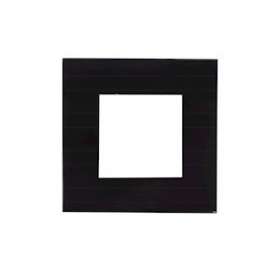 Cadre verre noir pour module bluetooth mural|Xeta premium-XET19155