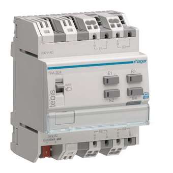 Module 4 entrées modulaires 230V~|Hager-HAGTXA304