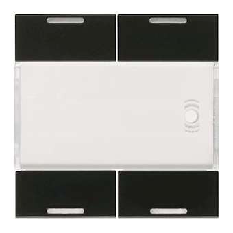 Enjoliveur 4 boutons poussoirs KNX gallery LED night|Hager-HAGWXE314N