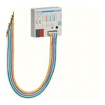 Module d'entrées à encastrer: 4 entrées pour contacts libres de potentiel|Hager-HAGTXB304