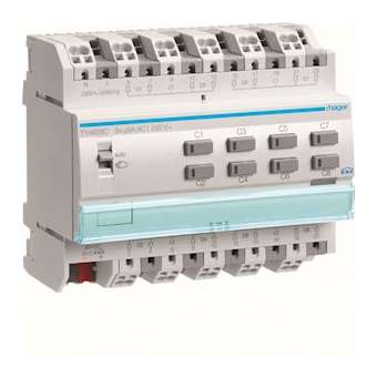 Module de sortie pour volets roulants ou stores à bannes pour 8 moteurs 230V~ 6A|Hager-HAGTYA628C